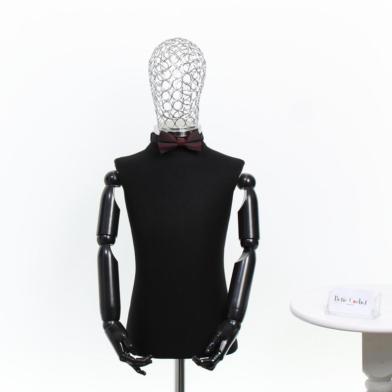 Fashion, accesorii si bijuterii - Copii - Accesorii copii - Alte accesorii copii - Papion pentru copii, Buticcochet, 9x5 cm, model stilizat, Bordo - PAPC272 - Infinity.ro