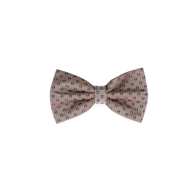 Fashion, accesorii si bijuterii - Barbati - Accesorii barbati - Cravate si papioane barbati - Set 3 piese, papion, butoni si batista, pentru barbati, ButicCochet, imprimeu stilizat, Maro - SETP254 - Infinity.ro