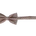 Fashion, accesorii si bijuterii - Barbati - Accesorii barbati - Cravate si papioane barbati - Set 3 piese, papion, butoni si batista, pentru barbati, ButicCochet, imprimeu stilizat, Maro - SETP254 - Infinity.ro