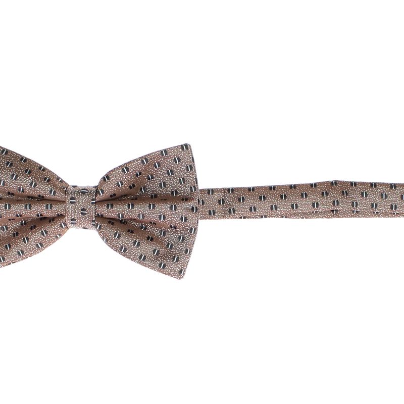 Fashion, accesorii si bijuterii - Barbati - Accesorii barbati - Cravate si papioane barbati - Set 3 piese, papion, butoni si batista, pentru barbati, ButicCochet, imprimeu stilizat, Maro - SETP254 - Infinity.ro
