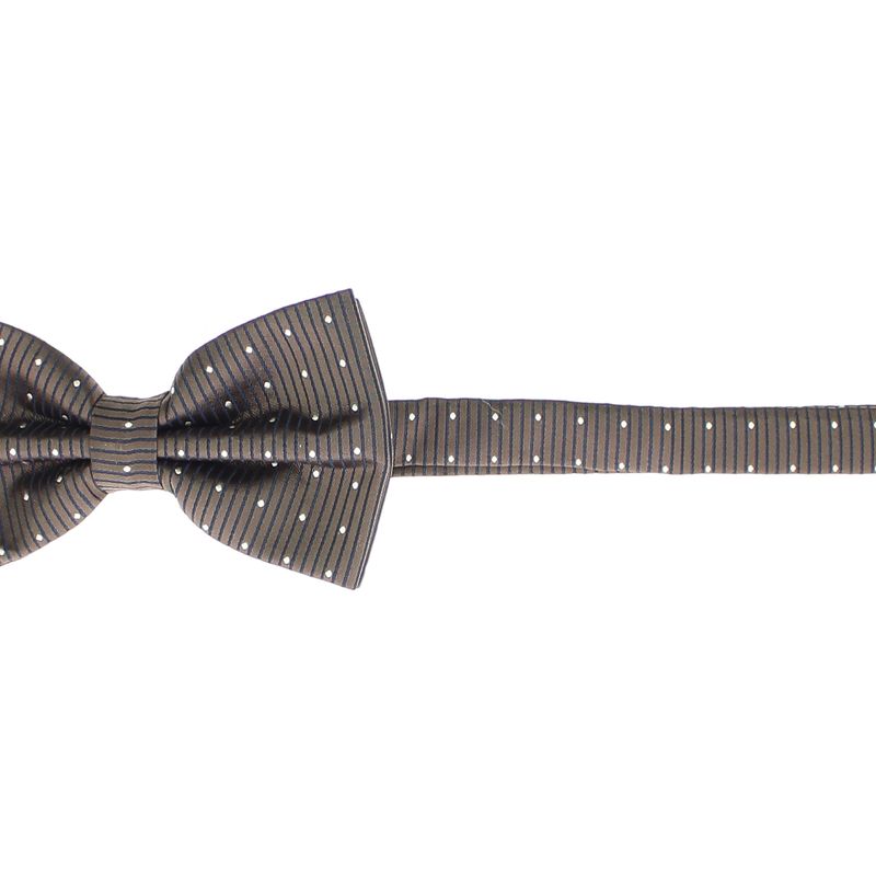 Fashion, accesorii si bijuterii - Barbati - Accesorii barbati - Cravate si papioane barbati - Set 3 piese, papion, butoni si batista, pentru barbati, ButicCochet, imprimeu stilizat, kaki - SETP263 - Infinity.ro