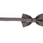 Fashion, accesorii si bijuterii - Barbati - Accesorii barbati - Cravate si papioane barbati - Set 3 piese, papion, butoni si batista, pentru barbati, ButicCochet, imprimeu stilizat, kaki - SETP263 - Infinity.ro