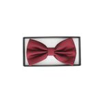 Fashion, accesorii si bijuterii - Barbati - Accesorii barbati - Cravate si papioane barbati - Papion barbatesc, Buticcochet, din material sintetic, 7x12 cm, Visiniu - PAP256 - Infinity.ro