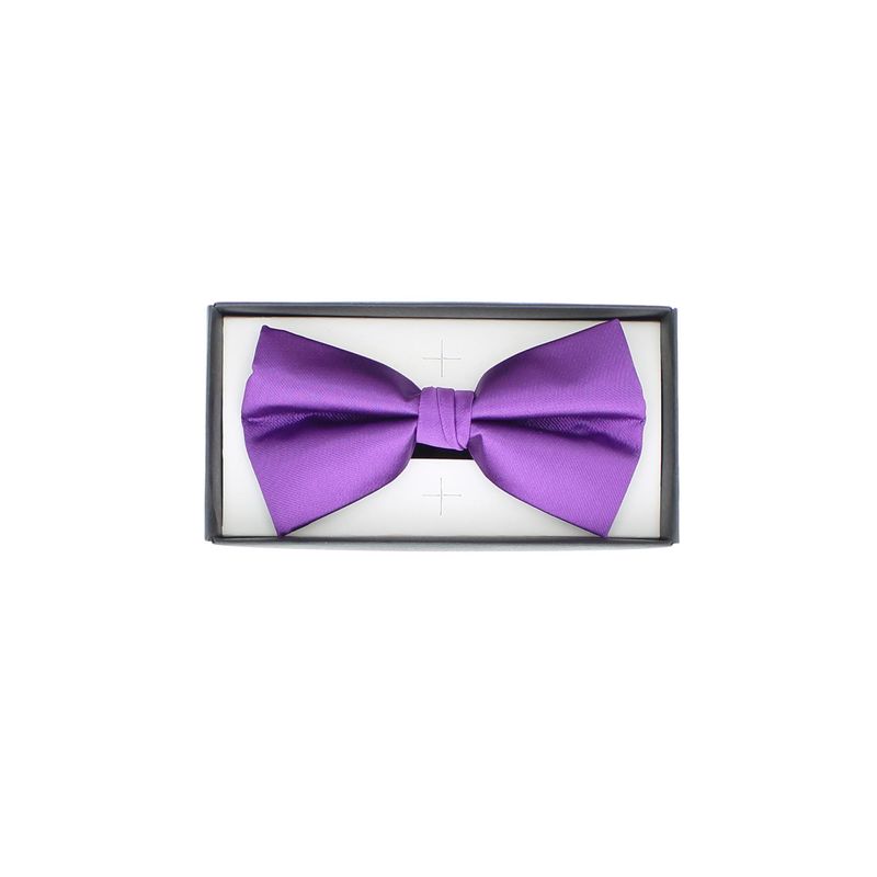Fashion, accesorii si bijuterii - Barbati - Accesorii barbati - Cravate si papioane barbati - Papion barbatesc, Buticcochet, din material sintetic, 7x12 cm, Mov - PAP311 - Infinity.ro