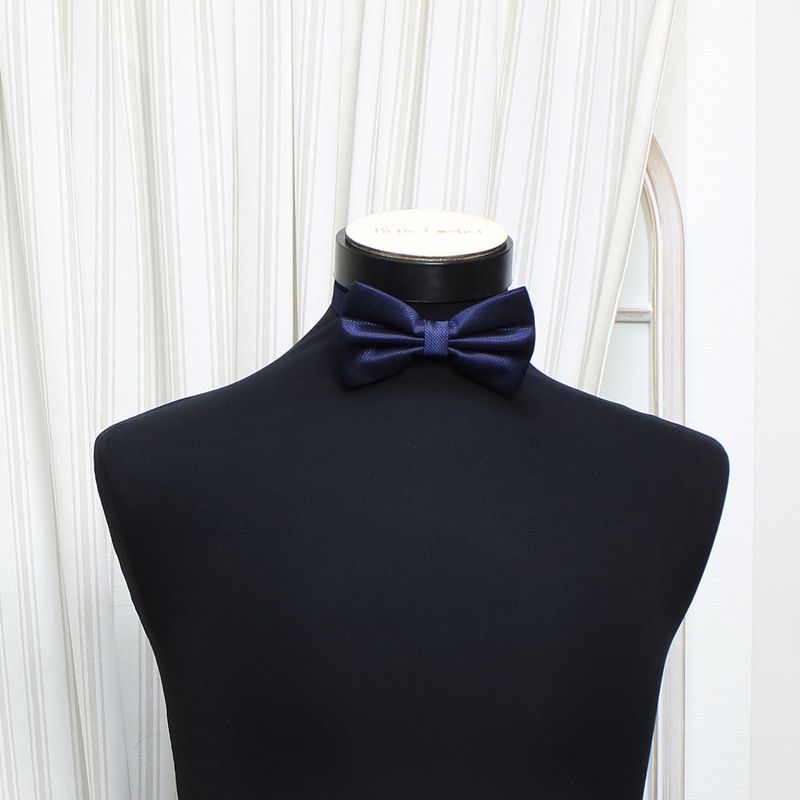 Fashion, accesorii si bijuterii - Barbati - Accesorii barbati - Cravate si papioane barbati - Papion barbatesc, Buticcochet, din material sintetic, 7x12 cm, Bleumarin - PAP285 - Infinity.ro