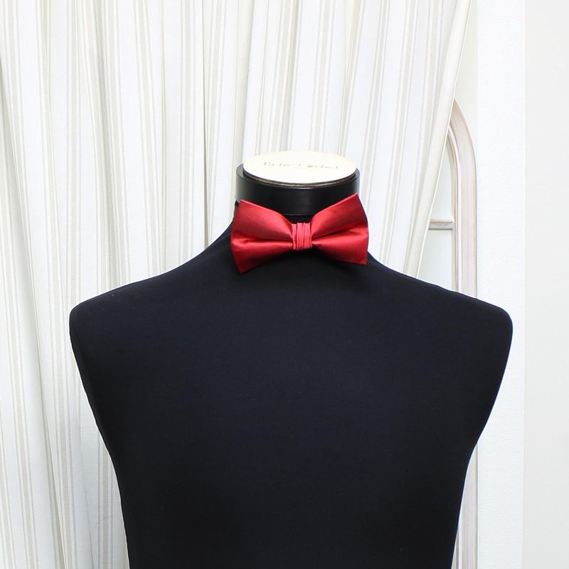 Fashion, accesorii si bijuterii - Barbati - Accesorii barbati - Cravate si papioane barbati - Papion barbatesc, Buticcochet, din material sintetic, 7x12 cm, Rosu - PAP305 - Infinity.ro