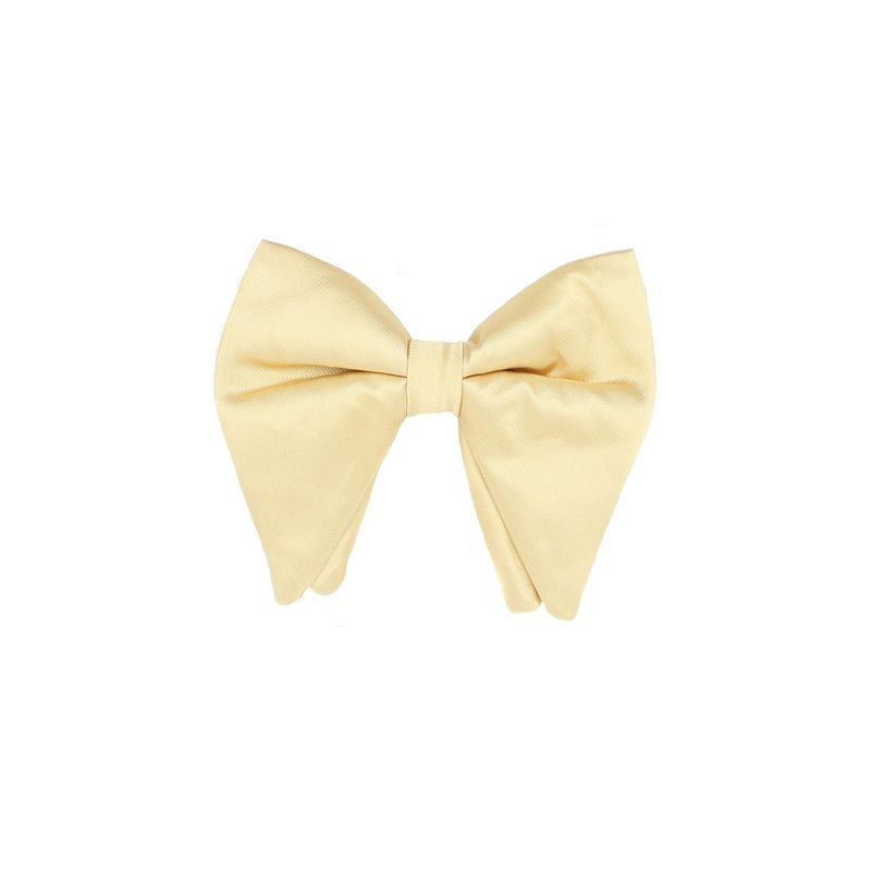 Fashion, accesorii si bijuterii - Barbati - Accesorii barbati - Cravate si papioane barbati - Papion barbatesc, Buticcochet, din material sintetic, 10x12 cm, Bej - PAP345 - Infinity.ro