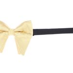 Fashion, accesorii si bijuterii - Barbati - Accesorii barbati - Cravate si papioane barbati - Papion barbatesc, Buticcochet, din material sintetic, 10x12 cm, Bej - PAP345 - Infinity.ro