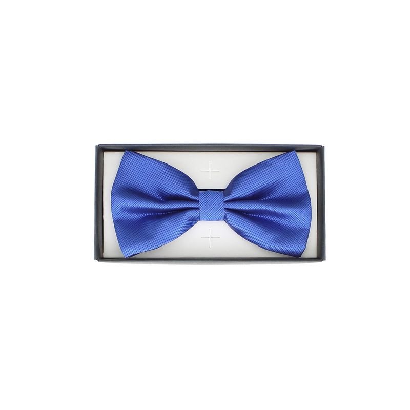 Fashion, accesorii si bijuterii - Barbati - Accesorii barbati - Cravate si papioane barbati - Papion barbatesc, Buticcochet, din material sintetic, 7x12 cm, Albastru electric - PAP260 - Infinity.ro