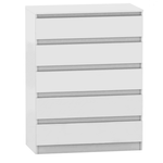 Casa si Gradina - Mobilier - Comode si corpuri - Comode - Comoda cu 5 sertare, alba, HANY NEW 005 - Infinity.ro