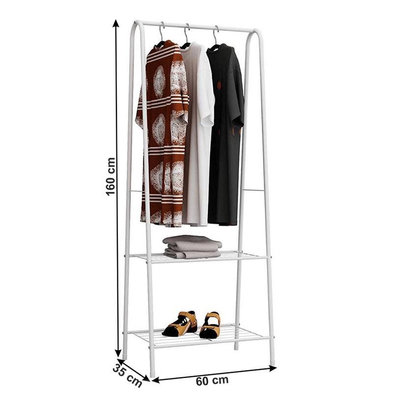 Casa si Gradina - Mobilier - Organizare si depozitare - Cuiere - Cuier pentru haine cu rafturi, alb, RETOR - Infinity.ro