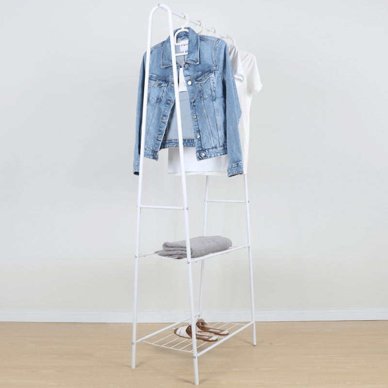 Casa si Gradina - Mobilier - Organizare si depozitare - Cuiere - Cuier pentru haine cu rafturi, alb, RETOR - Infinity.ro