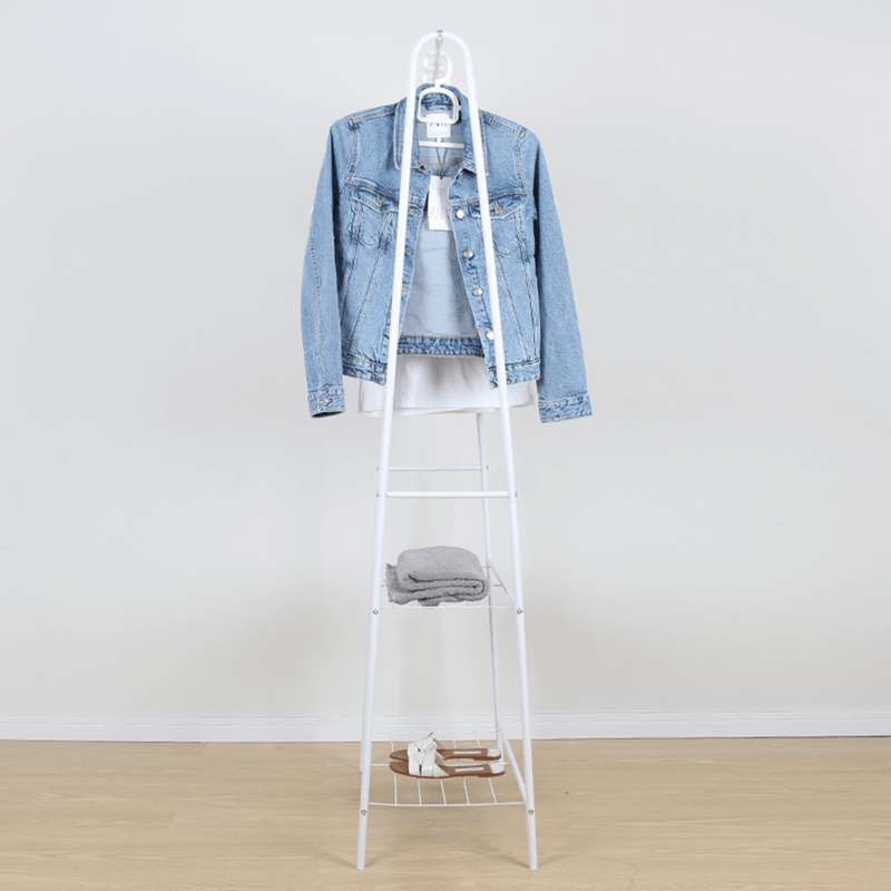 Casa si Gradina - Mobilier - Organizare si depozitare - Cuiere - Cuier pentru haine cu rafturi, alb, RETOR - Infinity.ro