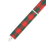 Fashion, accesorii si bijuterii - Barbati - Accesorii barbati - Alte accesorii barbati - Bretele adulti unisex, Buticcochet, din material sintetic, inchizatori metalice, 35 mm, Verde cu rosu - BR427 - Infinity.ro