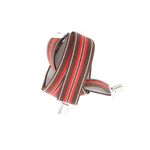 Fashion, accesorii si bijuterii - Barbati - Accesorii barbati - Alte accesorii barbati - Bretele adulti unisex, Buticcochet, din material sintetic, inchizatori metalice, 35 mm, maro cu rosu - BR428 - Infinity.ro
