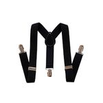 Fashion, accesorii si bijuterii - Copii - Accesorii copii - Alte accesorii copii - Bretele copii, negru, cu inchizatori metalice, 25 mm, BCNEM - Infinity.ro