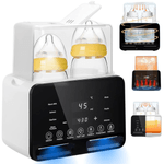 Jucarii, Copii si Bebe - Hrana si alaptare - Biberoane, suzete si accesorii hranire - Incalzitoare si termosuri bebe - Incalzitor Dublu pentru biberoane, Multifunctional 9 in 1, Sterilizator electric Qova® cu Ecran tactil, Incalzire Lapte - Infinity.ro