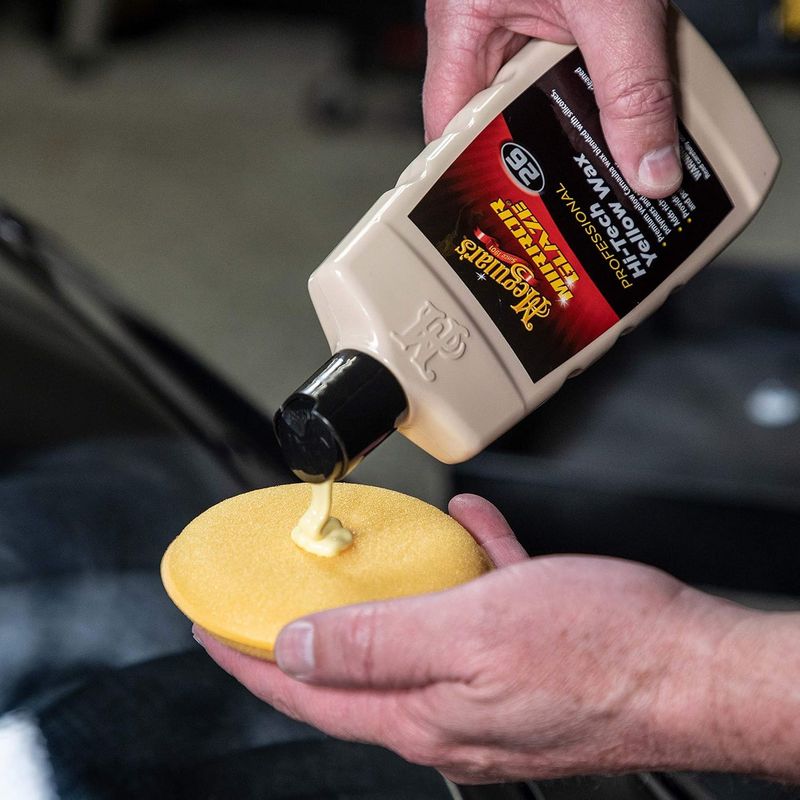 Auto si Moto - Intretinere auto - Produse curatare auto - Ceara auto aplicabila Meguiar's, 473ml, Mirror Glaze Hi-Tech Yellow Wax - Infinity.ro