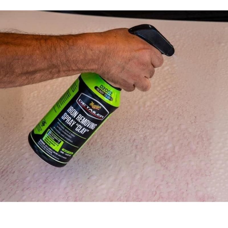 Auto si Moto - Piese auto si accesorii - Caroserie - Elemente caroserie - Solutie decontaminare chimica Iron Removing Spray Clay, Meguiar's, 946ml - Infinity.ro