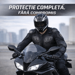 Auto si Moto - Moto - Echipamente protectie moto - Accesorii protectie moto - Armura de Protectie Moto FIXATO , Rezistenta, Ajustabila, Respirabila, Pentru Moto, Scuter, Motocross, Negru, Marimea S - Infinity.ro
