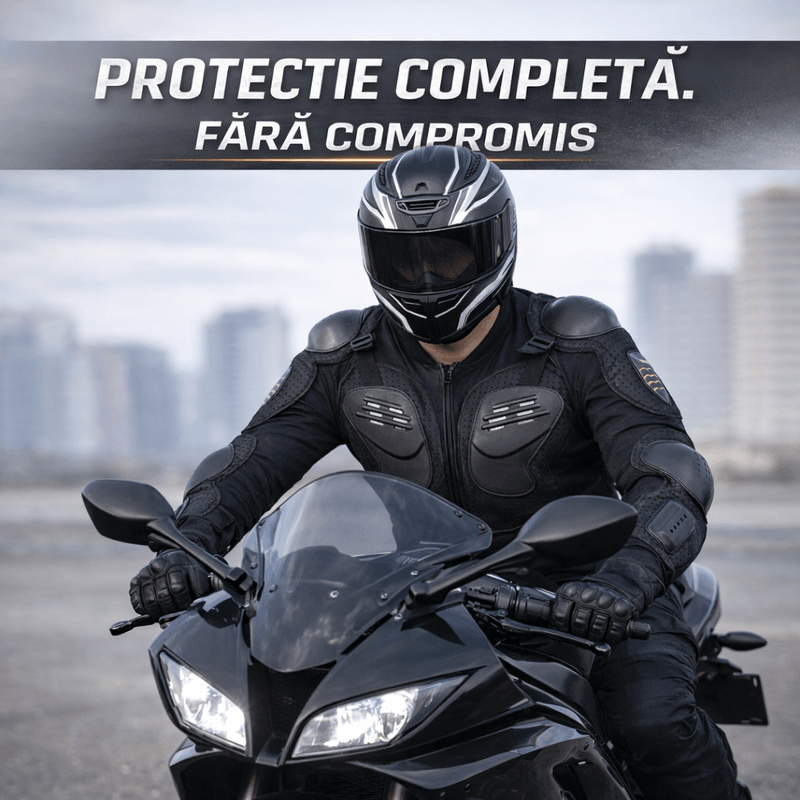 Auto si Moto - Moto - Echipamente protectie moto - Accesorii protectie moto - Armura de Protectie Moto FIXATO , Rezistenta, Ajustabila, Respirabila, Pentru Moto, Scuter, Motocross, Negru, Marimea S - Infinity.ro