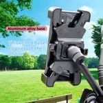 Auto si Moto - Moto - Accesorii moto si consumabile - Suport de Telefon pentru Moto/Scuter/Bicicleta/Trotineta, FIXATO, prindere pe oglinda, Negru - Infinity.ro