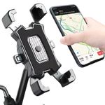 Auto si Moto - Moto - Accesorii moto si consumabile - Suport de Telefon pentru Moto/Scuter/Bicicleta/Trotineta, FIXATO, prindere pe oglinda, Negru - Infinity.ro