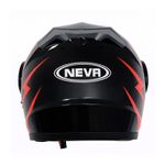 Auto si Moto - Moto - Echipamente protectie moto - Casti moto - Casca Moto/Scuter Flip-Up FIXATO, Viziera Dubla, Protectie UV, Negru cu Rosu, L 59-60cm - Infinity.ro