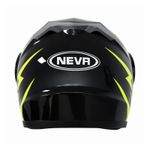 Auto si Moto - Moto - Echipamente protectie moto - Casti moto - Casca Moto/Scuter Flip-Up FIXATO, Viziera Dubla, Protectie UV, Negru cu Verde, L 59-60cm - Infinity.ro