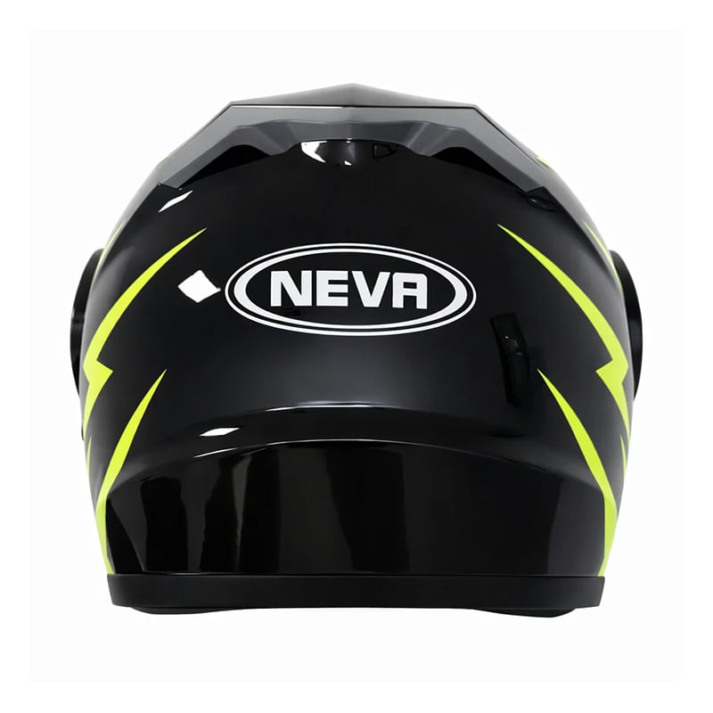 Auto si Moto - Moto - Echipamente protectie moto - Casti moto - Casca Moto/Scuter Flip-Up FIXATO, Viziera Dubla, Protectie UV, Negru cu Verde, L 59-60cm - Infinity.ro