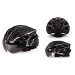 Sport si Outdoor - Echipament Sportiv - Accesorii echipament sportiv - Casti de protectie - Casca protectie Bicicleta/Trotineta Electrica FIXATO, Viziera detasabila,Aerodinamica,Dimensiune reglabila, Negru cu Alb - Infinity.ro