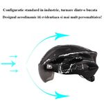 Sport si Outdoor - Echipament Sportiv - Accesorii echipament sportiv - Casti de protectie - Casca protectie Bicicleta/Trotineta Electrica FIXATO, Viziera detasabila,Aerodinamica,Dimensiune reglabila,Negru cu Rosu - Infinity.ro