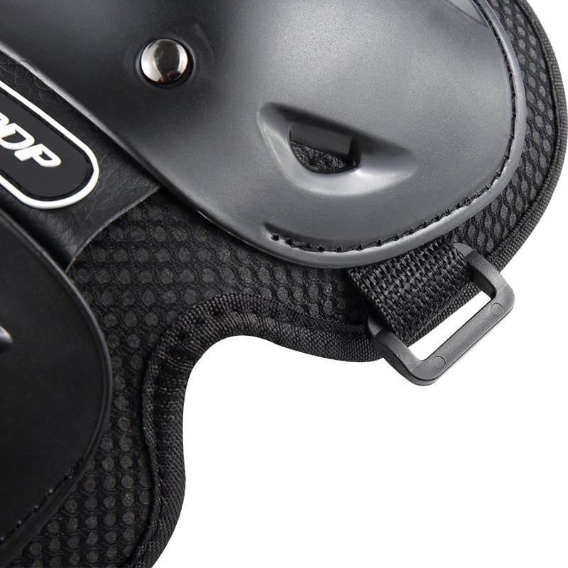 Auto si Moto - Moto - Echipamente protectie moto - Imbracaminte moto - Set Protectii Moto pentru Genunchi si Coate, ABS Durabil, Usoare, Confortabile, Reglabile, Pentru Moto, Scuter, Negru - Infinity.ro
