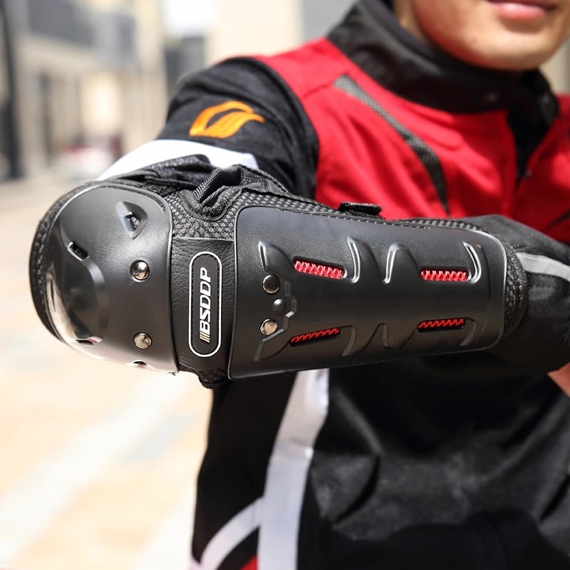 Auto si Moto - Moto - Echipamente protectie moto - Imbracaminte moto - Set Protectii Moto pentru Genunchi si Coate, ABS Durabil, Usoare, Confortabile, Reglabile, Pentru Moto, Scuter, Negru - Infinity.ro