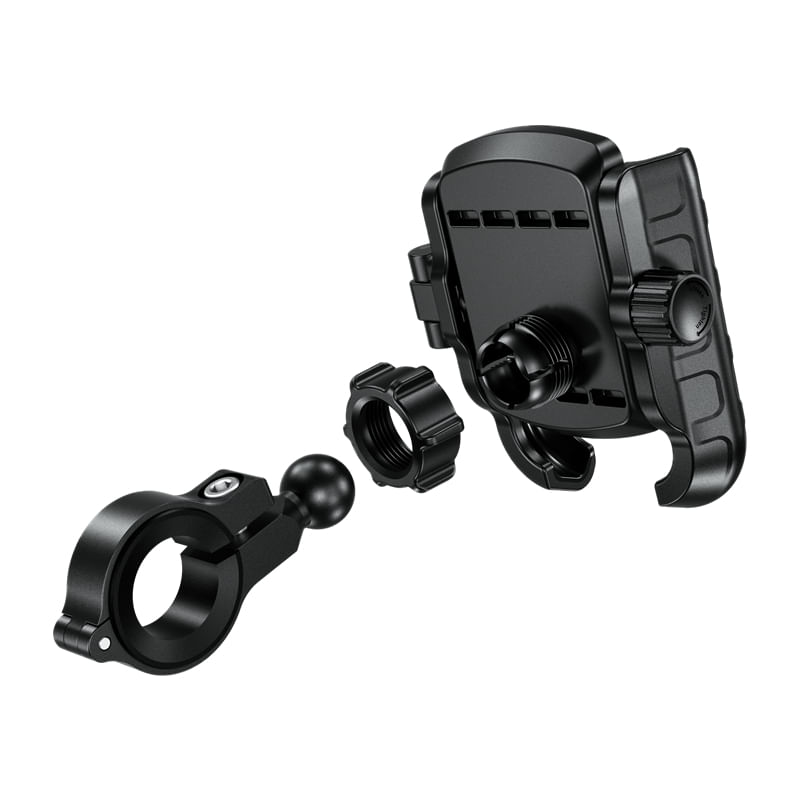 Auto si Moto - Moto - Accesorii moto si consumabile - Suport de telefon pentru Bicicleta/Motocicleta/Scuter/Trotineta, montare sigura, constructie durabila, FIXATO, Negru - Infinity.ro