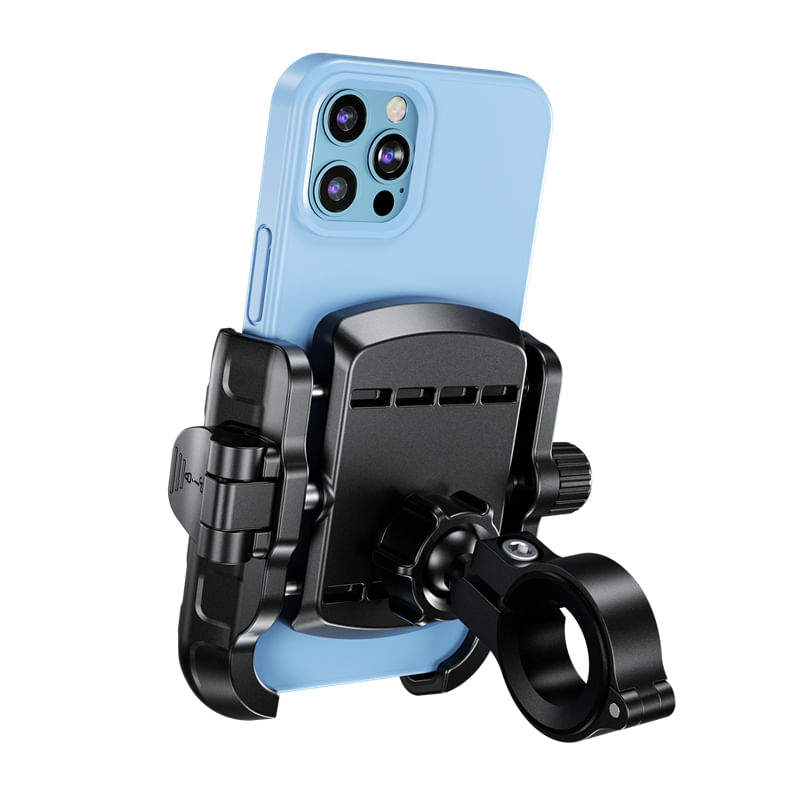 Auto si Moto - Moto - Accesorii moto si consumabile - Suport de telefon pentru Bicicleta/Motocicleta/Scuter/Trotineta, montare sigura, constructie durabila, FIXATO, Negru - Infinity.ro