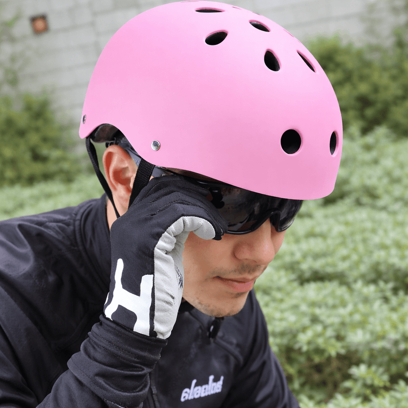 Sport si Outdoor - Echipament Sportiv - Accesorii echipament sportiv - Casti de protectie - Casca de Protectie pentru Trotineta si Bicicleta, Ventilatie buna, Marime Reglabila, Ultra Usoara, Roz, M 52-58cm - Infinity.ro