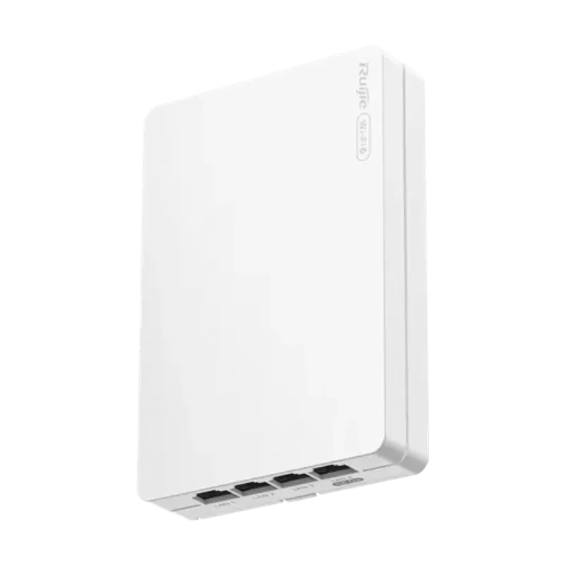 PC, gaming si accesorii - Retelistica - Wireless - Acces Point-uri - Access Point Wi-Fi 6, AX3000 Dual-Band, 5 x RJ45 1G, PoE In/Out, Cloud Management - Ruijie Reyee RG-RAP62-Wall - Infinity.ro