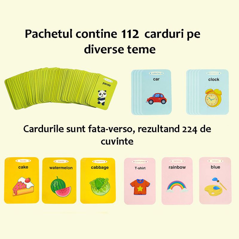 Jucarii, Copii si Bebe - Jucarii si jocuri - Jucarii & jocuri educative - Jocuri si jucarii educative - Aparat de Invatat Limba Engleza Tip Pisica cu 112 Carduri Pentru Copii.Dispozitiv cu Functie Vocala. Roz / Albastru - Infinity.ro