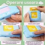 Jucarii, Copii si Bebe - Jucarii si jocuri - Jucarii & jocuri educative - Jocuri si jucarii educative - Aparat de Invatat Limba Engleza Tip Pisica cu 112 Carduri Pentru Copii.Dispozitiv cu Functie Vocala. Roz / Albastru - Infinity.ro