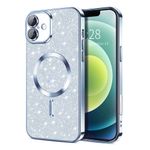 Laptop, Telefoane si Tablete - Telefoane mobile si accesorii - Accesorii Telefoane - Huse telefoane - Husa pentru iPhone 16 - Techsuit Luxury Glitter MagSafe - Light Blue - Infinity.ro