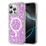 Laptop, Telefoane si Tablete - Telefoane mobile si accesorii - Accesorii Telefoane - Huse telefoane - Husa pentru iPhone 16 Pro - Techsuit Sparkly Glitter MagSafe - Magenta - Infinity.ro