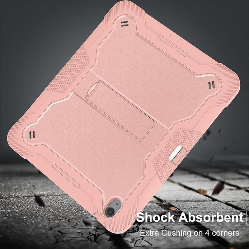 Laptop, Telefoane si Tablete - Tablete si accesorii tablete - Accesorii Tablete - Huse tablete - Husa pentru iPad Air 13 (2024) + Folie - Techsuit Rugged TabShell - Black - Infinity.ro