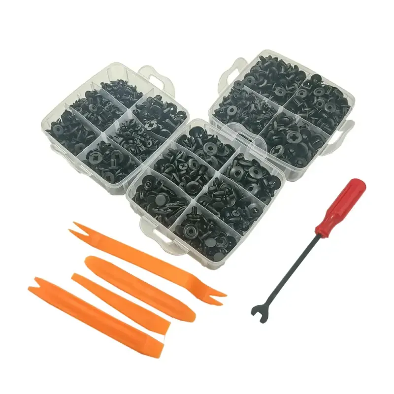 Auto si Moto - Electrice auto - Alte accesorii electrice auto - Set pentru auto 16 modele cleme din plastic 620buc + 5 unelte Carguard SCA002 - Infinity.ro