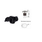 Auto si Moto - Electrice auto - Alte accesorii electrice auto - Adaptor mufa mama bricheta auto x1 neagra 20A de panou 12-24VDC SCI A13-142A - Infinity.ro