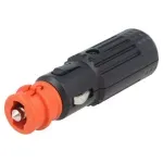 Auto si Moto - Electrice auto - Alte accesorii electrice auto - Mufa tata bricheta auto 16A 12-24VDC 12V/1x15A neagra SCI A13-150D - Infinity.ro