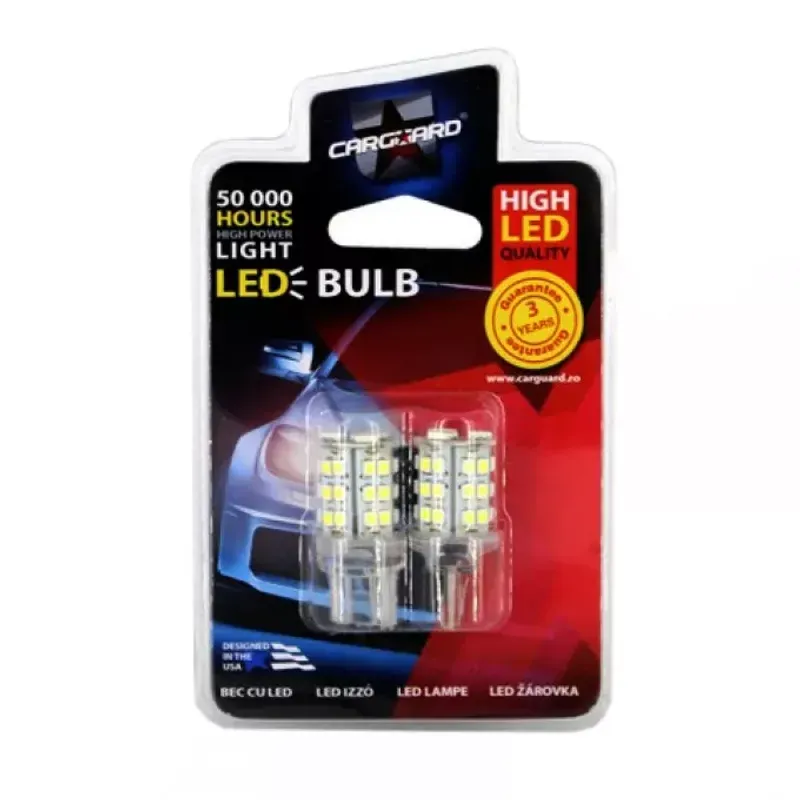 Auto si Moto - Electrice auto - Iluminare si semnalizare - Becuri auto - Set 2 becuri LED auto 12V 4W 255lm T20 pentru lumina de zi CLD021 - Infinity.ro