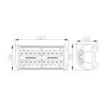 Auto si Moto - Electrice auto - Iluminare si semnalizare - Becuri auto - Bara LED Auto Off Road 40W 40 SMD LED 4200lm 12-32V 167x78x65mm CLL001 Carguard - Infinity.ro
