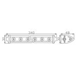 Auto si Moto - Electrice auto - Iluminare si semnalizare - Becuri auto - Bara LED Auto Off Road 36W 12SMD 2400lm 12-32V 340x30x48mm CLL006 Carguard - Infinity.ro