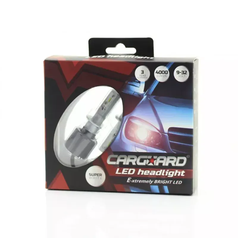 Auto si Moto - Electrice auto - Iluminare si semnalizare - Becuri auto - Set becuri LED H1 12-24V 6000K 4000lm 2buc Carguard - Infinity.ro